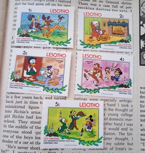 Thematic Stamps - Lesotto - Disney - 5 Pcs Unused - Picture 1 of 1