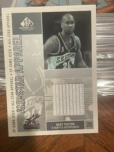 2002-03 SP Game Used Edition All-Star Apparel Gary Payton #GP-AS Sonics HOF 544 - Picture 1 of 2