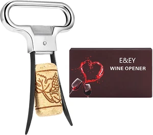 Ah-So Wine Opener Corkscrew Wine Bottle Opener Two-Prong Cork Puller - Picture 1 of 12