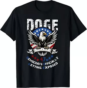 DOGE Department Of Government Efficiency US flag T-Shirt S-5XL - Picture 1 of 5