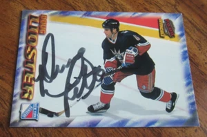 Tarjeta firmada por Doug Lidster 1997-98 Pacific Invincible NHL Régimen #130 NHL Rangers - Imagen 1 de 3