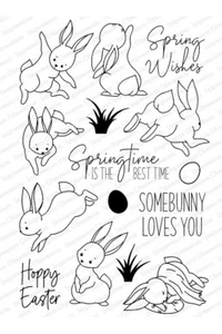 SOME BUNNIES CLEAR STAMP-Impression Obsession/IO Stamps-Stamping Craft-Easter - Picture 1 of 4