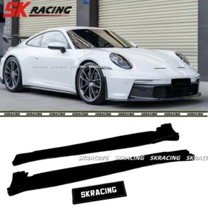 NEW Glossy Black Side Skirts Upgrades GT3 Style Fits Porsche 911 992 Carrera 20+ - Picture 1 of 11