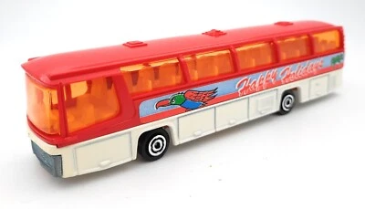 Majorette n. 373 Neoplan Bus rosso bianco. Buone vacanze. Prodotto in Francia... - Immagine 1 di 2