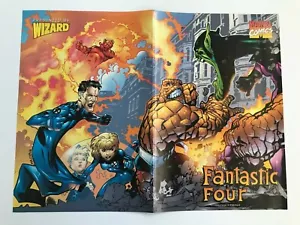FANTASTIC FOUR WIZARD POSTER 13X10 NM MARVEL COMICS - 1998 - Bild 1 von 1