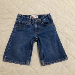Levis Shorts Youth 6 Regular 505 Bermuda Jean Denim Adjustable Waist - Picture 1 of 10
