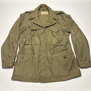 Abrigo Chaqueta de Campo Verde De Colección Años 40 Militar Segunda Guerra Mundial Ejército de los Estados Unidos M-1943 Raro Talla 36R - Imagen 1 de 12
