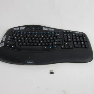 Logitech K350 Comfort Wave Wireless Keyboard with USB dongle tested - Picture 1 of 7