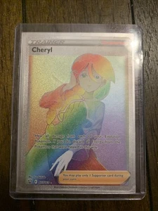 Pokémon TCG Cheryl Schwert & Schild - Kampfstile 173/163 Holo Secret Rare - Bild 1 von 2