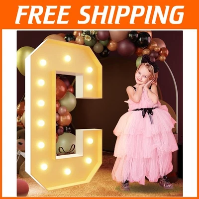 Letras iluminadas grandes de 4 pies - Kit de carpa para celebraciones Foto 1 de 4