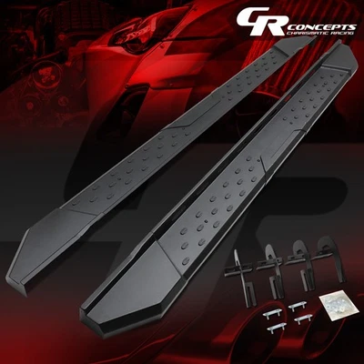 estribo de barra lateral negro mate de 5,5" para Ford F-150 2004-2008 doble cabina Foto 1 de 4