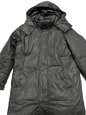 Theory Parka Coat Mens Large Black Winte Hooded Full Zip Warm Winter Jacket - Image 1 of 4