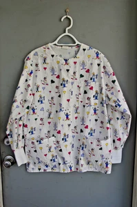 Vintage AOP Clown Scrub Top Barco USA S EUC - Picture 1 of 5