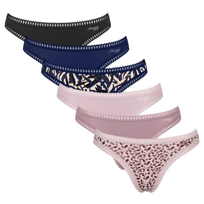 Sloggi Mujer Strings, 6er Paquete - Ir Crush Tanga C6P, Ropa,Stretch-Baum - Imagen 1 de 4