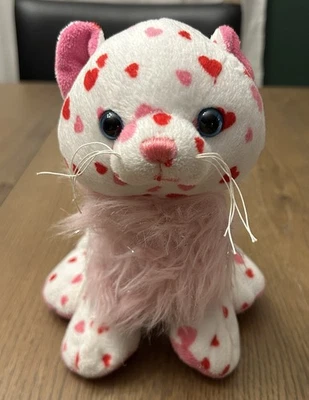 Ganz Webkinz Lovely Love Kitten Plush Pink White HM748 No Code Rare Retired HTF - Image 1 of 4