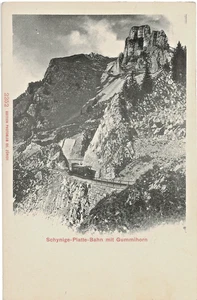 SWITZERLAND TRAINS Schynige Platte Railway Gummihorn Postcard UNU - Picture 1 of 2