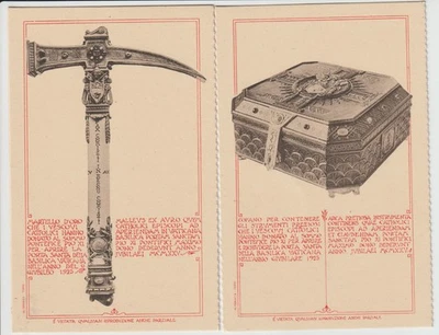 1925 - 2 ANTICHE CARTOLINE DELL'ANNO SANTO - PICCOLO FORMATO - Immagine 1 di 2