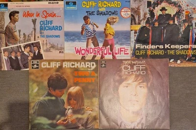 5x Cliff Richard LPs SPAIN, WONDERFUL, FINDERS, PENNY, GROOVES UK 1960s - Image 1 of 2