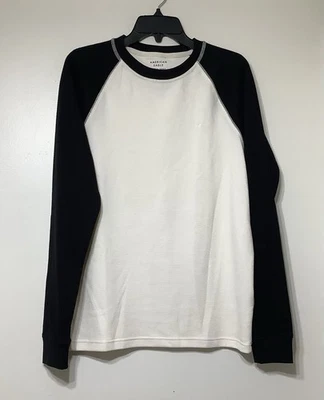 American Eagle Outfitters Térmico Súper Suave Negro Y Crema Talla Pequeña NUEVO Foto 1 de 4