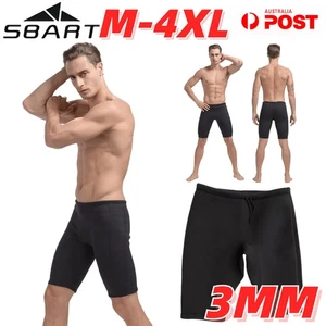 SBART 3mm Wetsuit Neoprene Diving Shorts Pants Swim Scuba Surfing Snorkeling AU - Picture 1 of 18