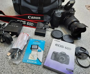 Canon EOS 60D 18.0MP Digital Camera with EF-S 18-55mm IS Macro Zoom Lens + Bag - Picture 1 of 24