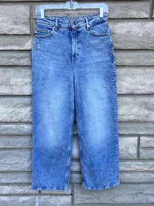 Boss Women’s Jeans The Marlene Wide Crop Super High Rise 27 $300 - Picture 1 of 6