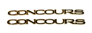 PAR EMBLEMA CADILLAC CONCOURS CHAPADO EN ORO 24K 1997 1998 1999 NOS - Imagen 1 de 1