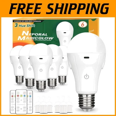 Rechargeable Light Bulbs with Remote - 3 Colors + Dimmable - Image 1 of 4