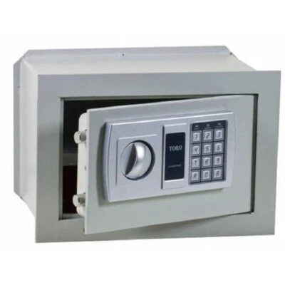 CASSAFORTE A MURO ELETTRONICA TORO 36X20X24 SPESSORE MM.6 DA INCASSO BLINDATA - Immagine 1 di 3