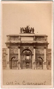 Cdv Arc de Triomphe du Carrousel.Paris.Photo originale Albuminée.Photogr Teruel - Picture 1 of 2