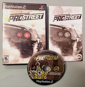Need For Speed Pro Street Racing Playstation 2 PS2 Juego Etiqueta Negra Completo - Imagen 1 de 4