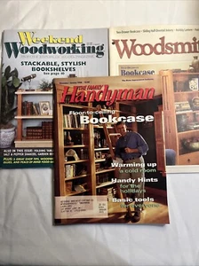 Woodworking Magazine Lot of 3 DIY Bookcases Stackable Floor To Ceiling Drawers - Bild 1 von 9
