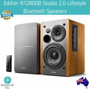 Edifier R1280DB Studio 2.0 Lifestyle Bluetooth Speakers Brown Bookshelf Speakers - Picture 1 of 5
