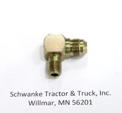 2501-08-04  1/2 inch JIC to 1/4 inch  MNPT 90 degree elbow - Image 1 of 4