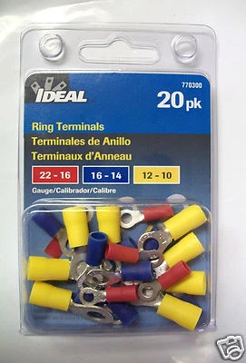Ideal Ring Terminal Assortment, 770300, 20 pk, Lot of 1 - Image 1 of 2