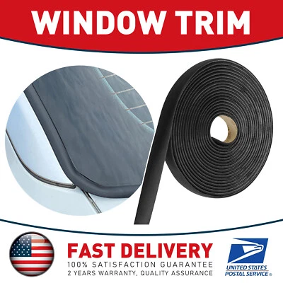 Rubber Seal Strip Molding Edge Trim 4M Car Door Window Protector Guard Universal - Image 1 of 4
