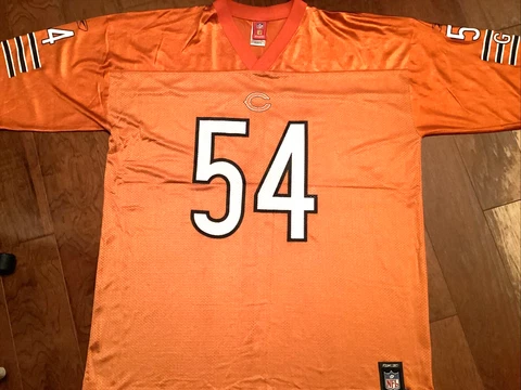 Brian Urlacher Chicago Bears NFL Reebok Jersey #54 Size Adult 2XL Cover