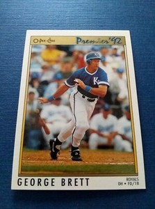 1992 OPC Premier Baseball George Brett #114 Set Break NM-MT