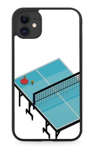 Table Tennis Design Rubber Phone Case Tennises Player Ping Pong Sport Paddle DM5 - Picture 1 of 2