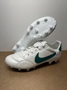 Nike Premier III FG Metallic Summit White/Mystic Green Mens Sz 7.5 HM0265-102 - Picture 1 of 7