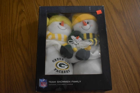 NFL Green Bay Packers Team Snowman Family Plush NFL Licensed Merchandise Cover