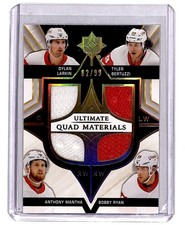 2020-21 Upper Deck Ultimate Collection Quad Materials Dylan Larkin/Tyler