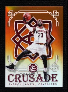 2016-17 Panini Excalibur Crusade Orange /25 LeBron James #1