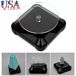 Rotating Display Stand 3.5" Solar Powered Jewelry UV Light Curing Turntable,US - Picture 1 of 8