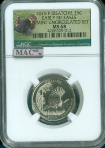 2015-P Kisatchie Quarter NGC MS68 Early Release Quality - Picture 1 of 2