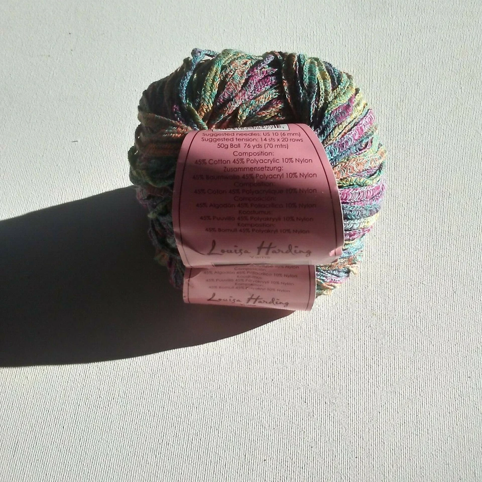 Louisa Harding «Анис» (45% хлопок, 45% полиакрил, 10% нейлон) 76 ярдов, 50 г, лот из 2 - Изображение 1 из 1