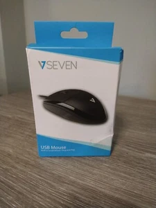 V Seven USB Mouse (MV3000010-BLK-5E) *NEW* - Picture 1 of 5