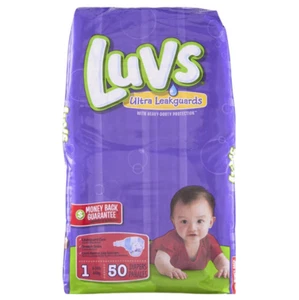 Pañales desechables Luvs Ultra Fugas talla 1 - 50 quilates - Imagen 1 de 1