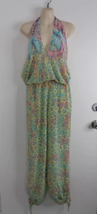 CAMILLA Silk Butterfly Pastels Jumpsuit One Size - Picture 1 of 6