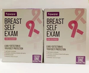 (2 Pack) Aware Breast Self Exam,FDA Cleared, Reusable Pad, Medical Aid Exp 02/25 - Picture 1 of 1